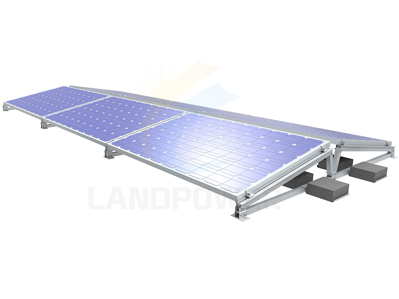 East west ballasted solar mounting