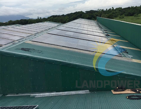 Landpower terminou telhado de metal corrugado 1MW Filipinas