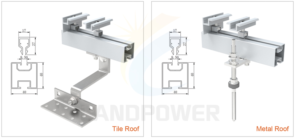 solar panel roof rail