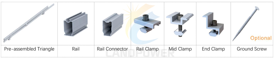 Bifacial Solar Panel Mounting Components