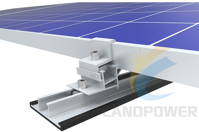 large panel flat roof solar mounting