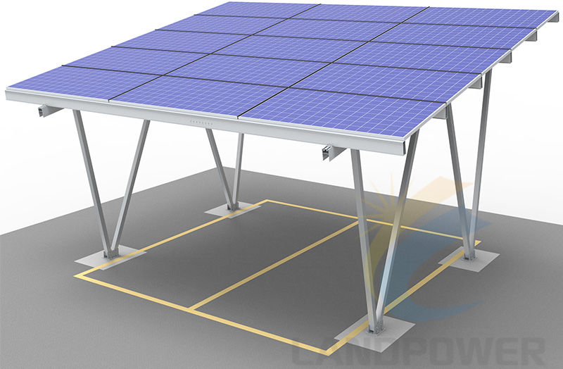 waterproof solar panel carport structure